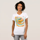 態度のレモンとメガネ タイ・ダイ Tシャツ (正面フル)