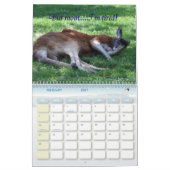 態度の動物 カレンダー (2月 2027)