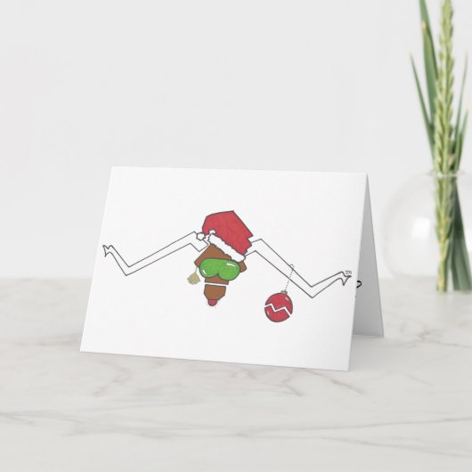 態度の動物®ロンドンスターステアクリスマス シーズンカード (正面)