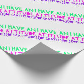 態度の感謝の回復解毒のオウム ラッピングペーパー (角)