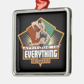 態度の戦闘機 メタルオーナメント (左)