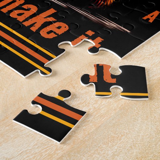 態度の猫 ジグソーパズル (側面)