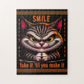 態度の猫 ジグソーパズル (縦)