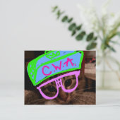 態度の猫 ポストカード (スタンド正面)