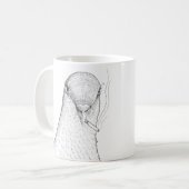 態度の異様なハトマグ|のおもしろいな鳥 コーヒーマグカップ (正面左)