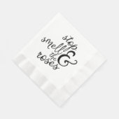 態度の臭いバラのやる気を起こさせるな生命引用文 縁ありランチョンナプキン (角)