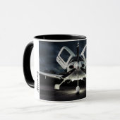 態度の航空コーヒー・マグ マグカップ (正面左)
