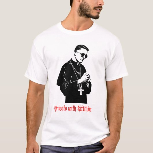 態度の良い司祭 Tシャツ (正面)