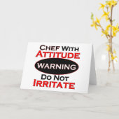 態度の良い料理人 カード (黄色い花)