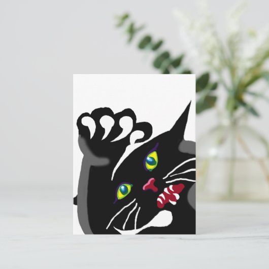 態度の良い猫 ポストカード (スタンド正面)