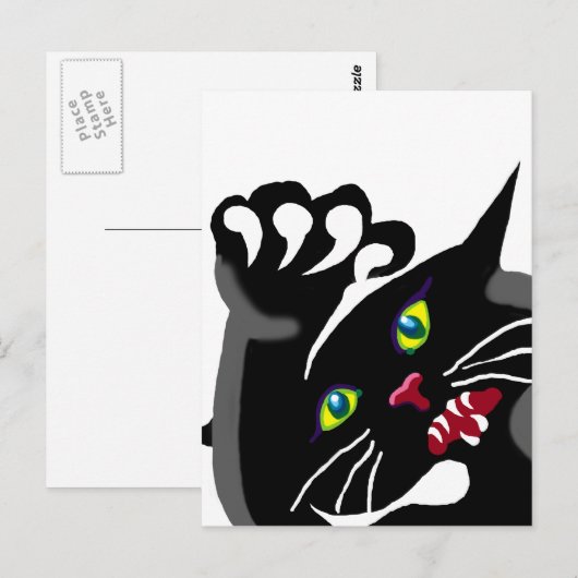 態度の良い猫 ポストカード (正面/裏面)