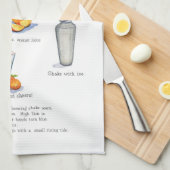 態度の調節装置のカクテルのバーの布 キッチンタオル (四つ折り)