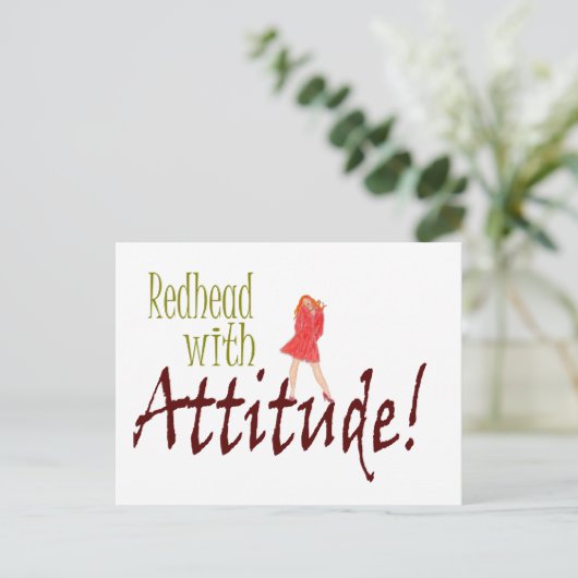 態度の赤毛 ポストカード (スタンド正面)