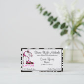 態度の靴 名刺 (スタンド正面)