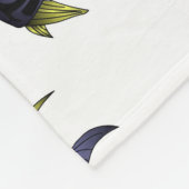 態度の"パッファー"の魚 フリースブランケット (角)