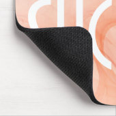 態度の…成功のオレンジハートの背景 マウスパッド (コーナー)