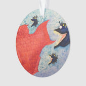 態度の"追跡"の魚 オーナメント (正面)