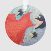 態度の"追跡"の魚 オーナメント (正面)