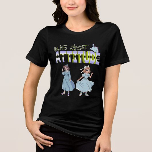 態度はあるぜ トライブレンドTシャツ (正面)