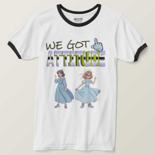 態度はあるぜ Tシャツ (デザイン正面)