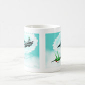 態度はすべてスティンガーです コーヒーマグカップ (中央)