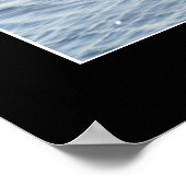 態度はすべて青素晴らしいヘロンの写真 ポスター (角)