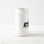 態度は事実より強いです ビールジョッキ (中央)