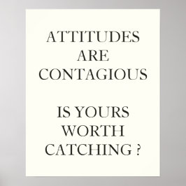 態度は伝染する価値はあなた達のキャッチ価値 ポスター