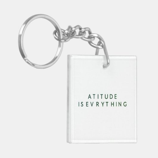 態度は全てだ キーホルダー (正面左)