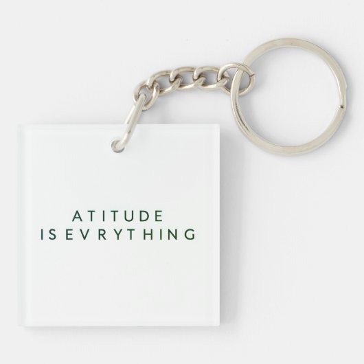 態度は全てだ キーホルダー (裏面)
