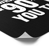 態度は全てのポスター – 黒 ポスター (角)