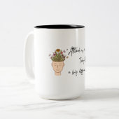 態度は小さなものマグカップデザイン ツートーンマグカップ (正面左)