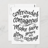 態度やる気を起こさせるはがき ポストカード (正面/裏面)