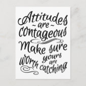 態度やる気を起こさせるはがき ポストカード (正面)