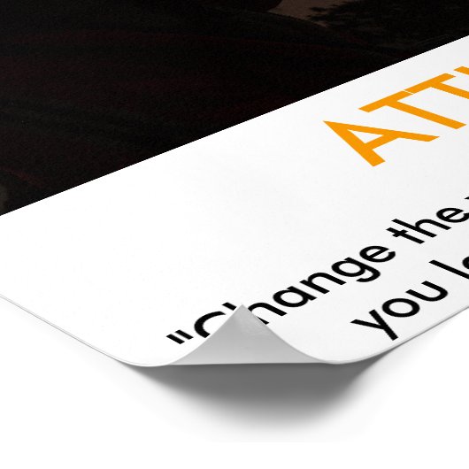 態度やる気を起こさせるポスター ポスター (角)