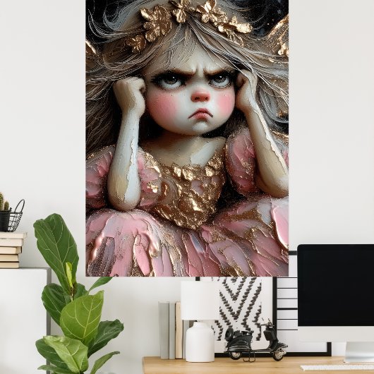 態度を取った妖精 ポスター (ホームオフィス)