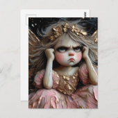 態度を取った妖精 ポストカード (正面/裏面)