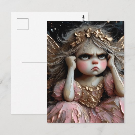 態度を取った妖精 ポストカード (正面/裏面)