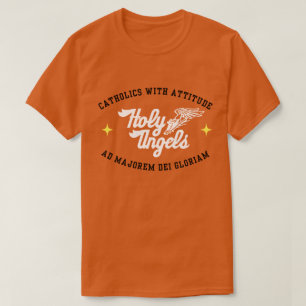 態度を持つカトリック教徒 – 聖天使 Tシャツ