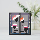 態度を持つ帽子招待状 招待状 (スタンド正面)