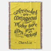 態度カスタムモノグラム&カラースローブランケット スローブランケット (正面縦)