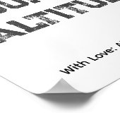 態度モチベーションことわざポスター ポスター (角)