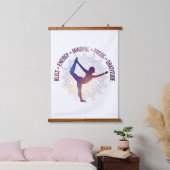 態度前向きの感動的変化 吊り下げ型タペストリー (寝室)