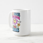 態度前向きやる気を起こさせる感動的 コーヒーマグカップ (正面左)