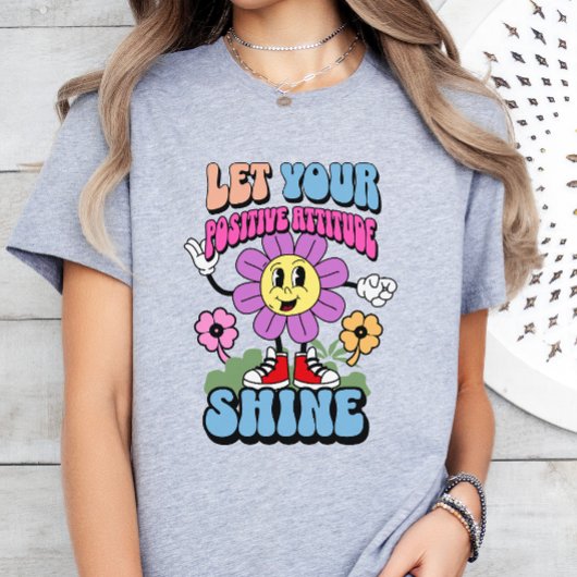 態度前向きやる気を起こさせる感動的 Tシャツ