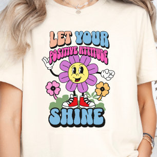 態度前向きやる気を起こさせる感動的 Tシャツ