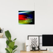 態度前向き言葉 – 健康写真 ポスター (ホームオフィス)