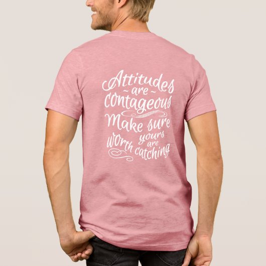 態度名前をカスタムするやる気を起こさせる服 トライブレンドTシャツ (裏面)