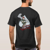 "態度調節"の鼻の芸術の暗いワイシャツの背部 Tシャツ (裏面)