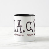 "態度"のマグを持つチェロ奏者 マグカップ (中央)